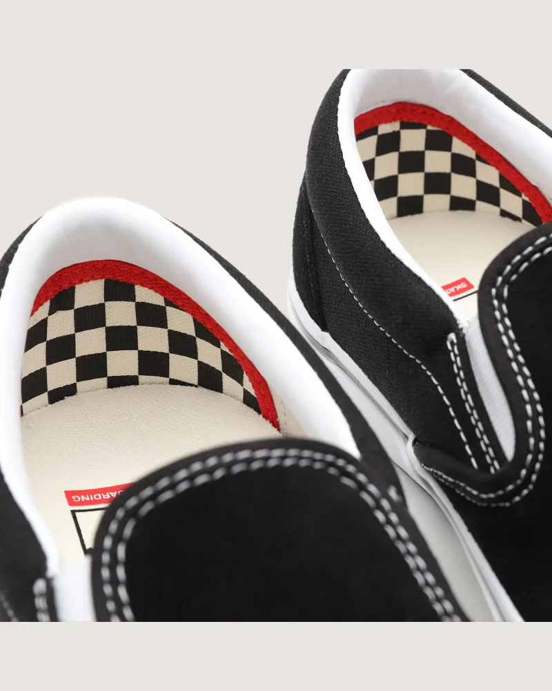 VANS - נעלי סקייט Skate Slip-On – VA5FCAY28 – black-white – 9