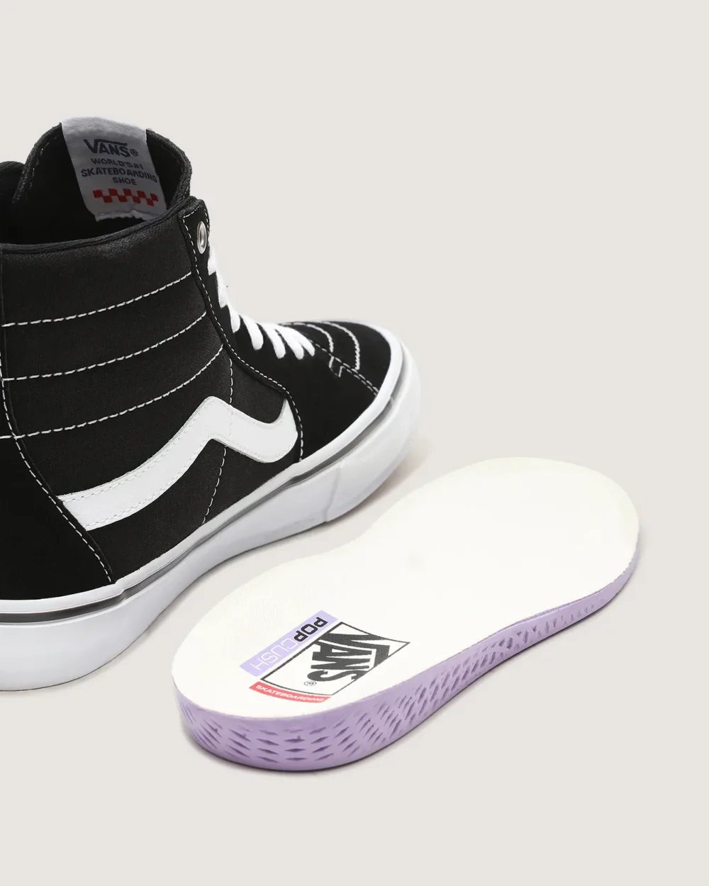 VANS - נעלי סקייט Skate Sk8-Hi – VA5FCCY28 – black-white – 8