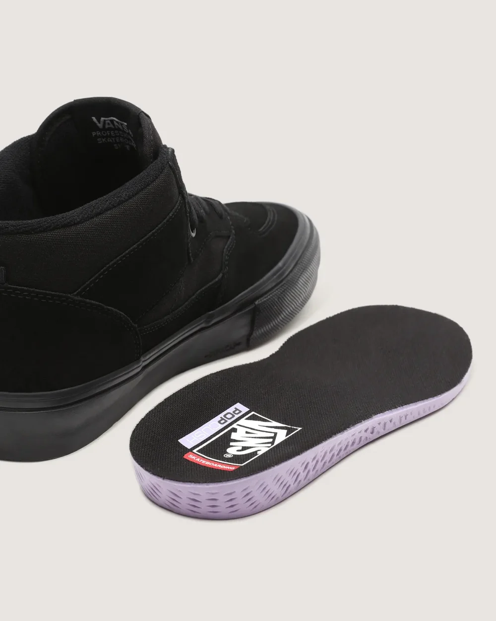 VANS - נעלי סקייט Skate Half Cab – VA5FCDBKA – black-black – 8