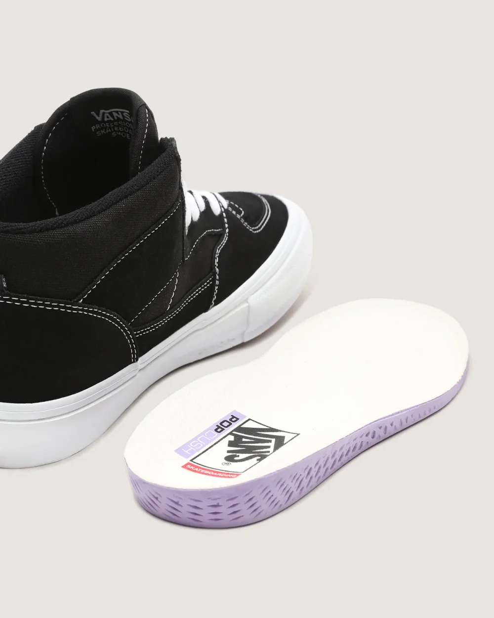 VANS - נעלי סקייט Skate Half Cab – VA5FCDY28 – black-white – 8
