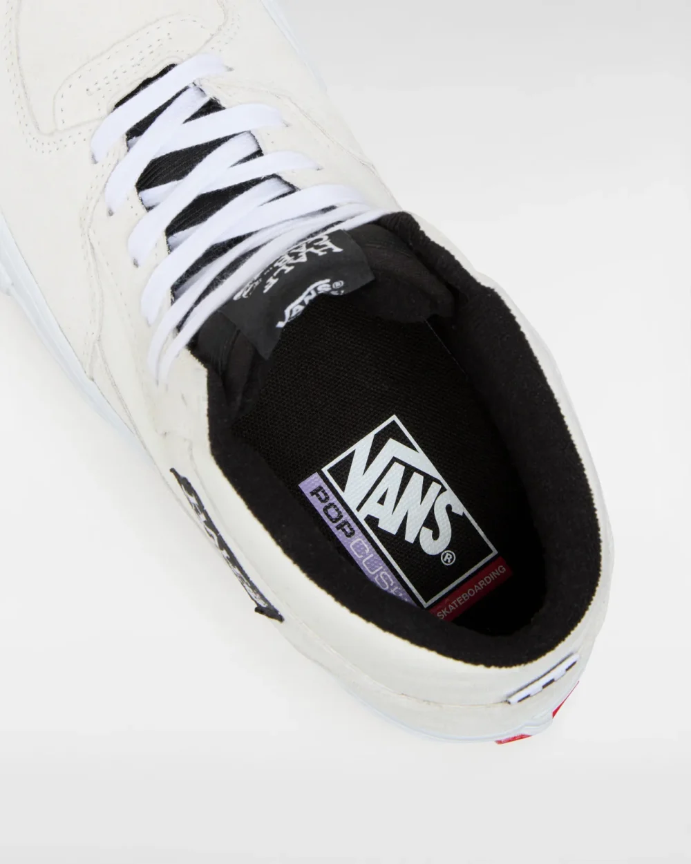 VANS - נעלי סקייט Skate Half Cab – VA5FCDYB2 – white-black – 6