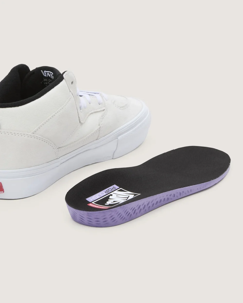 VANS - נעלי סקייט Skate Half Cab – VA5FCDYB2 – white-black – 8