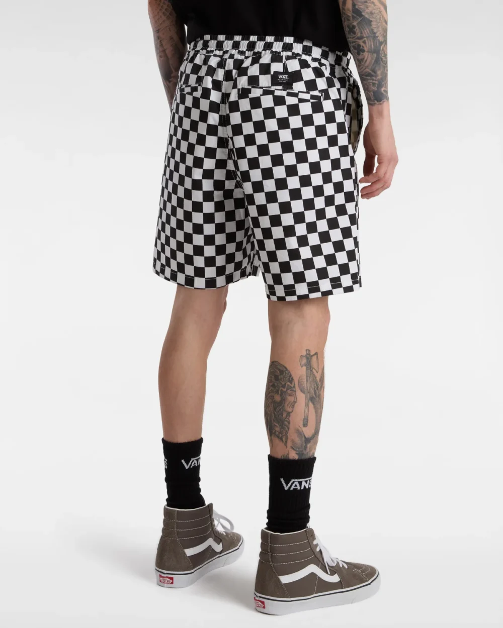 VANS - מכנסיים קצרים Range Relaxed Elastic – VA5FKD705 – checkerboard – 2