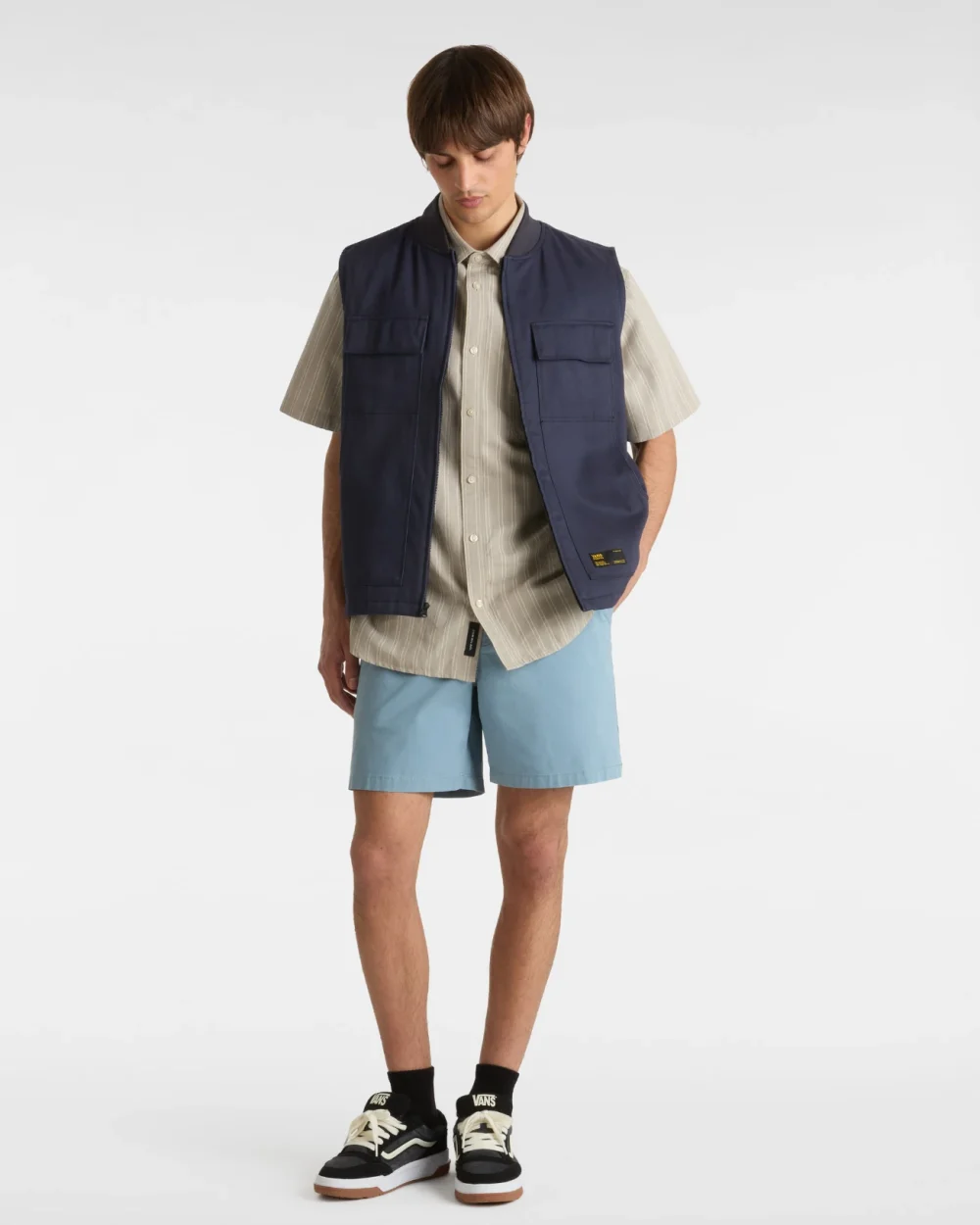 VANS - מכנסיים קצרים Range Relaxed Elastic – VA5FKDCFL – citadel – 5