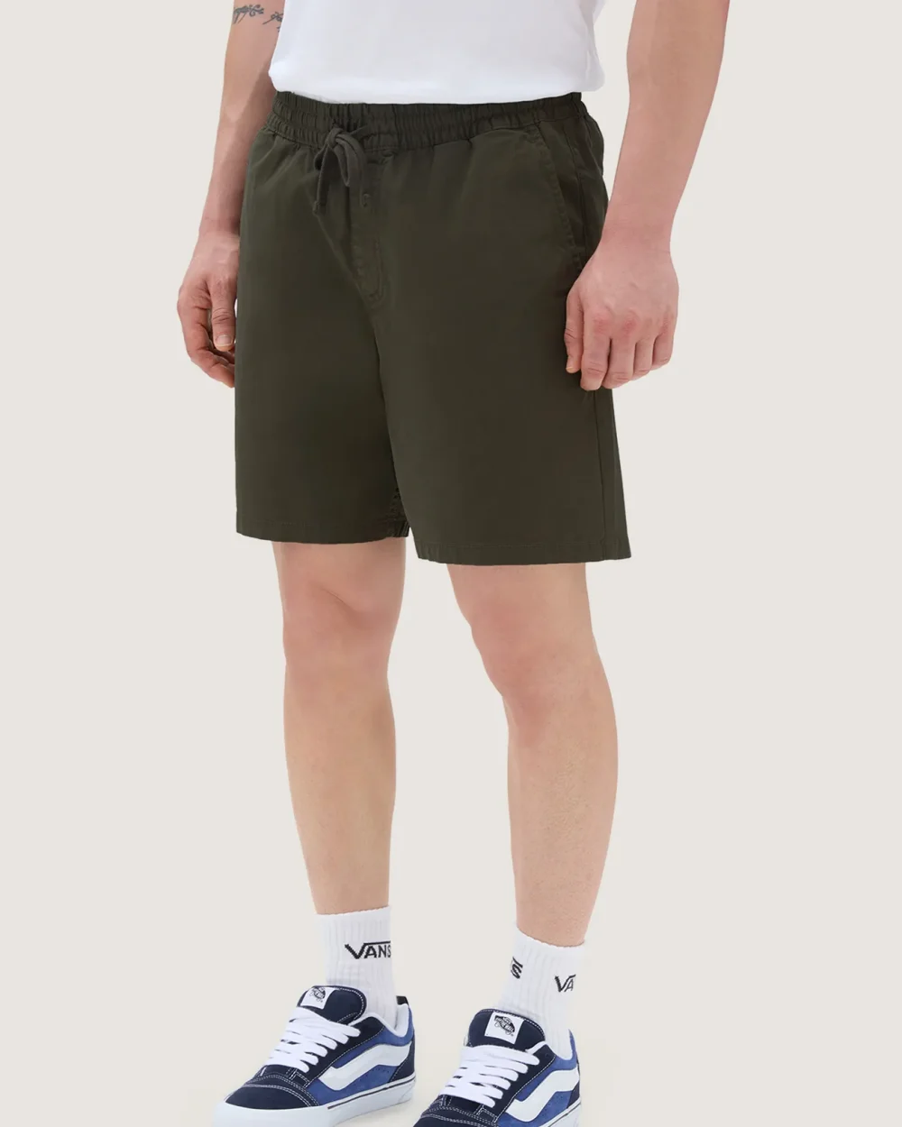 VANS - מכנסיים קצרים Range Relaxed Elastic – VA5FKDKCZ – grape-leaf – 1