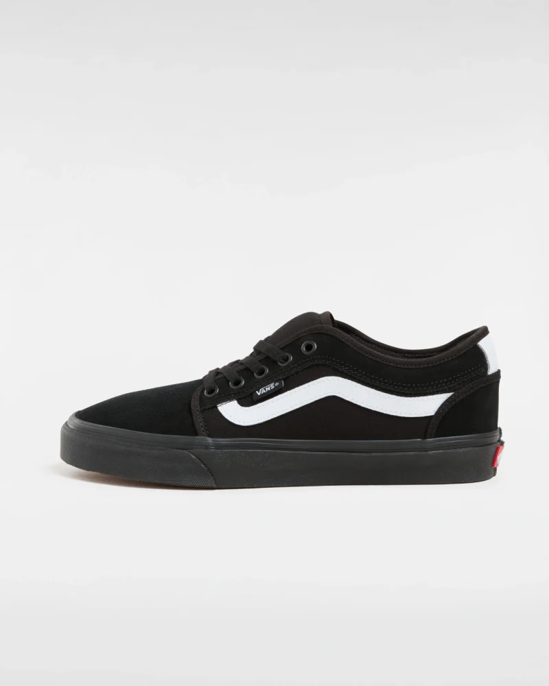 VANS - נעלי סקייט Chukka Low Sidestripe – VA5KQZB8C – black-black-white – 1