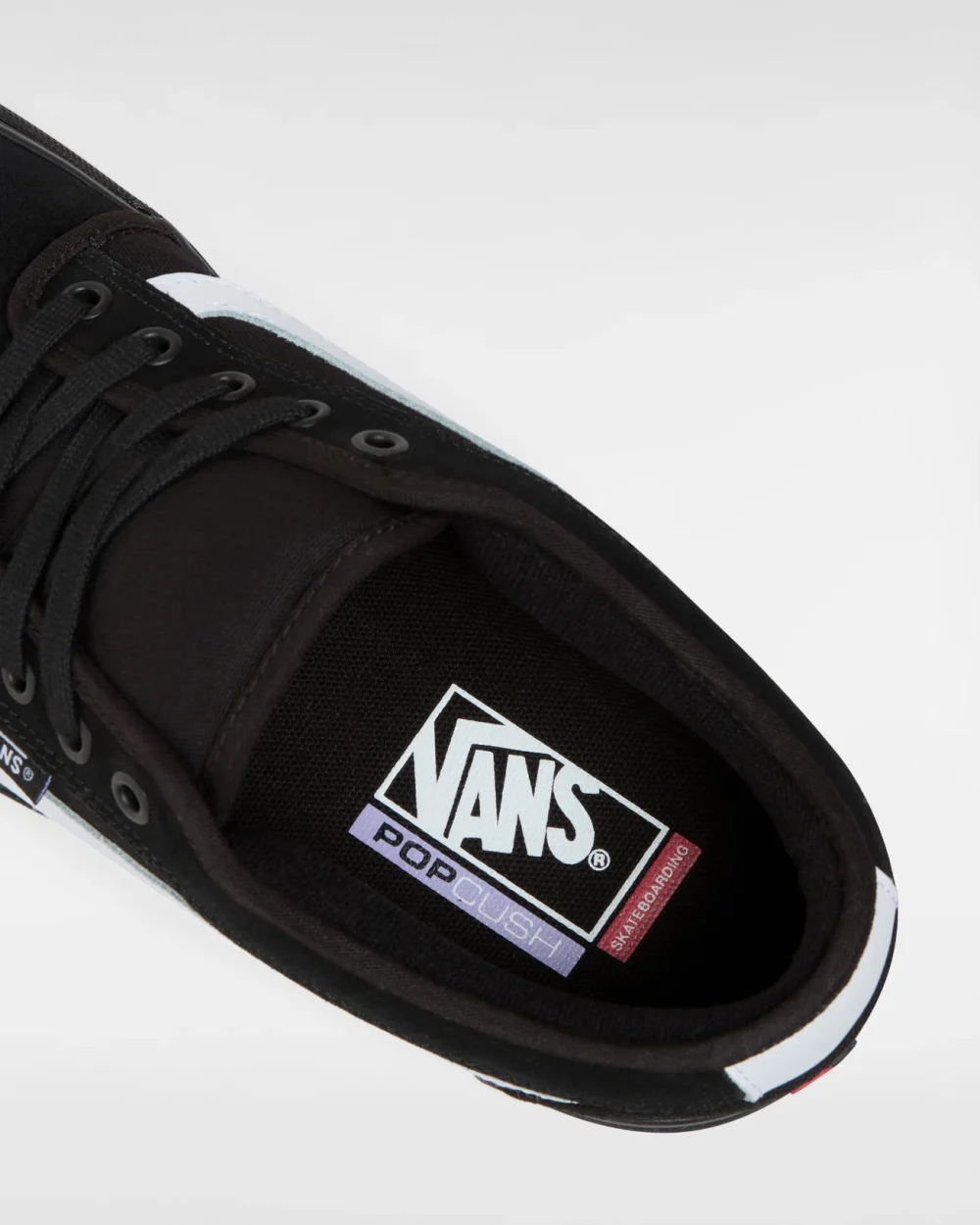 VANS - נעלי סקייט Chukka Low Sidestripe – VA5KQZB8C – black-black-white – 6