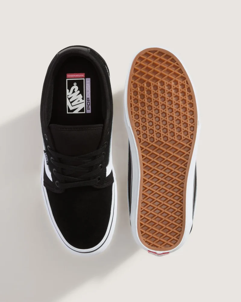 VANS - נעלי סקייט Chukka Low Sidestripe – VA5KQZBA2 – black-white – 2