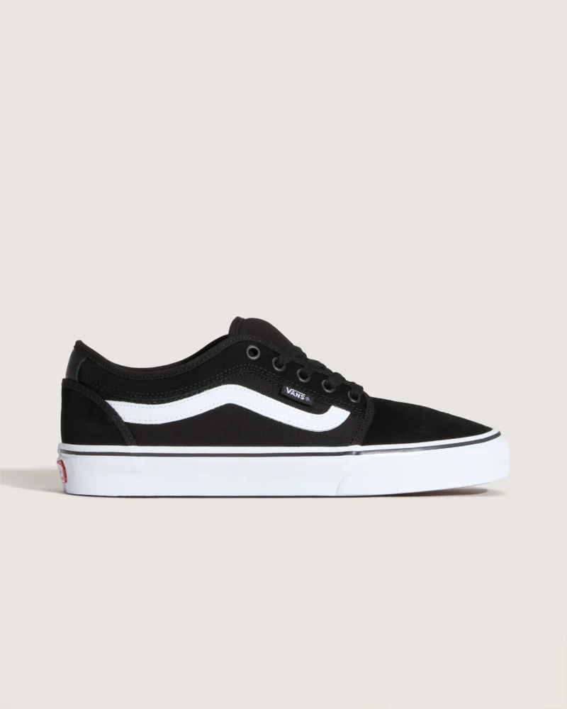 VANS - נעלי סקייט Chukka Low Sidestripe – VA5KQZBA2 – black-white – 5