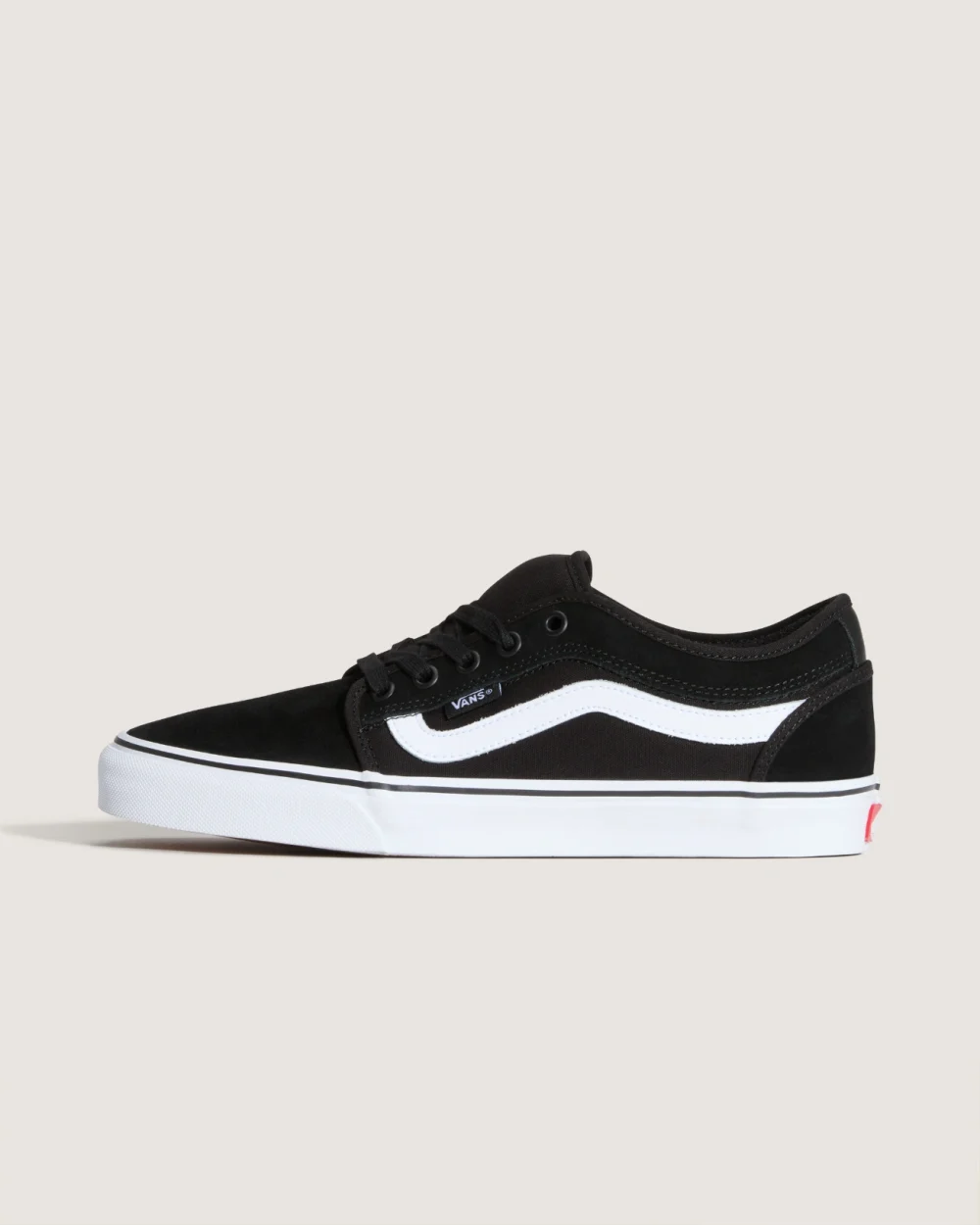 VANS - נעלי סקייט Chukka Low Sidestripe – VA5KQZBA2 – black-white – 1