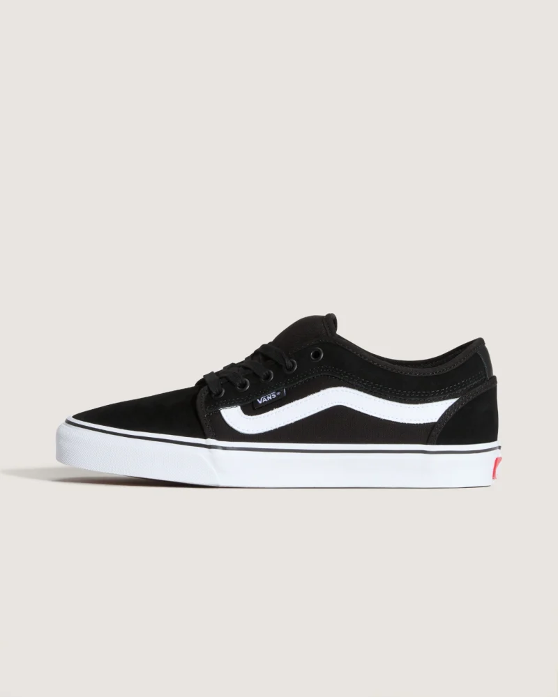 VANS - נעלי סקייט Chukka Low Sidestripe – VA5KQZBA2 – black-white – 1