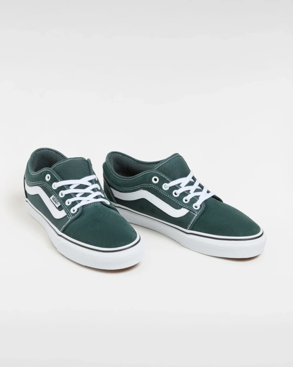 VANS - נעלי סקייט Chukka Low Sidestripe – VA5KQZJPT – green-gables-true-white – 1