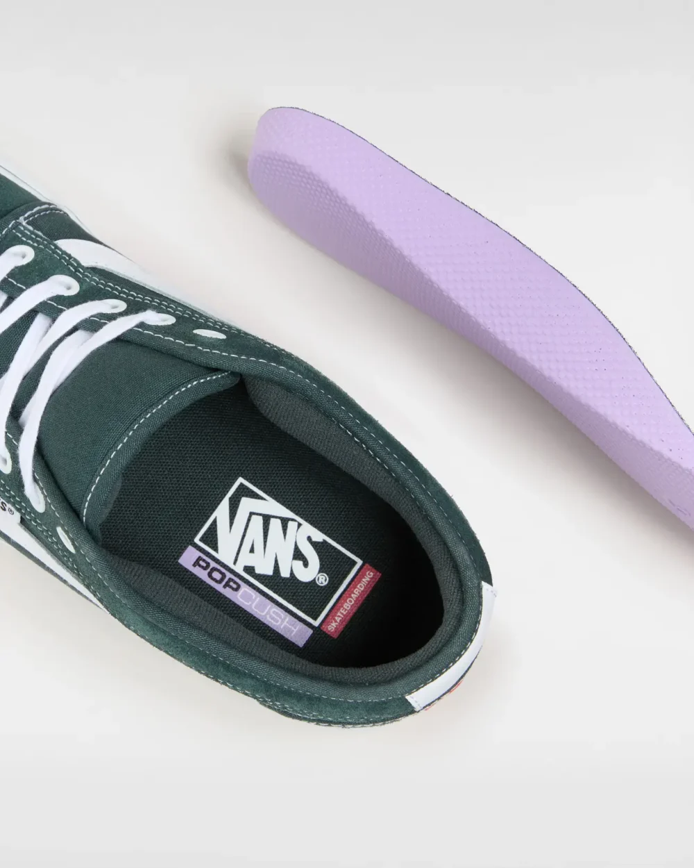 VANS - נעלי סקייט Chukka Low Sidestripe – VA5KQZJPT – green-gables-true-white – 6