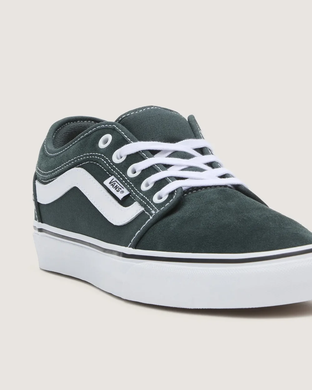 VANS - נעלי סקייט Chukka Low Sidestripe – VA5KQZJPT – green-gables-true-white – 7