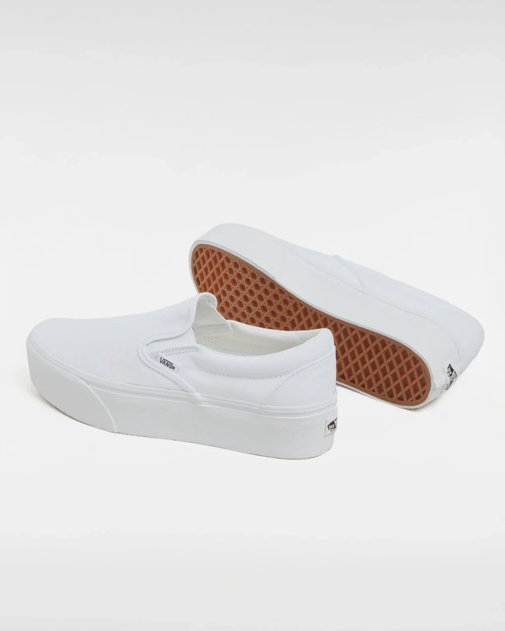 VANS - נעלי פלטפורמה Classic Slip-On Stackform – VA7Q5RW00 – canvas-true-white – 2