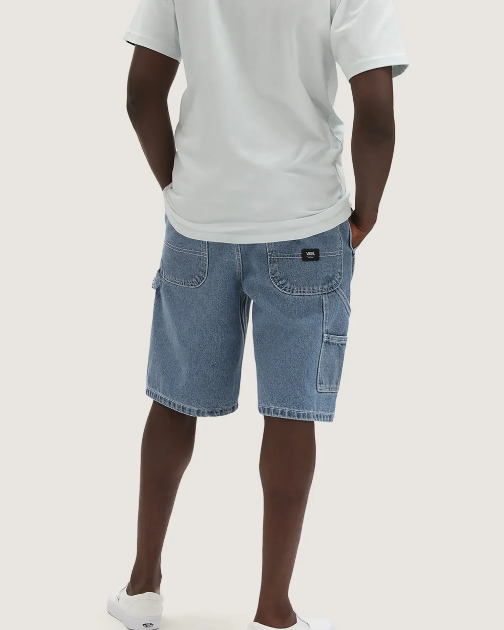 VANS - מכנסיים קצרים Drill Chore Loose Denim – VA7S4S7W6 – stone-wash – 1