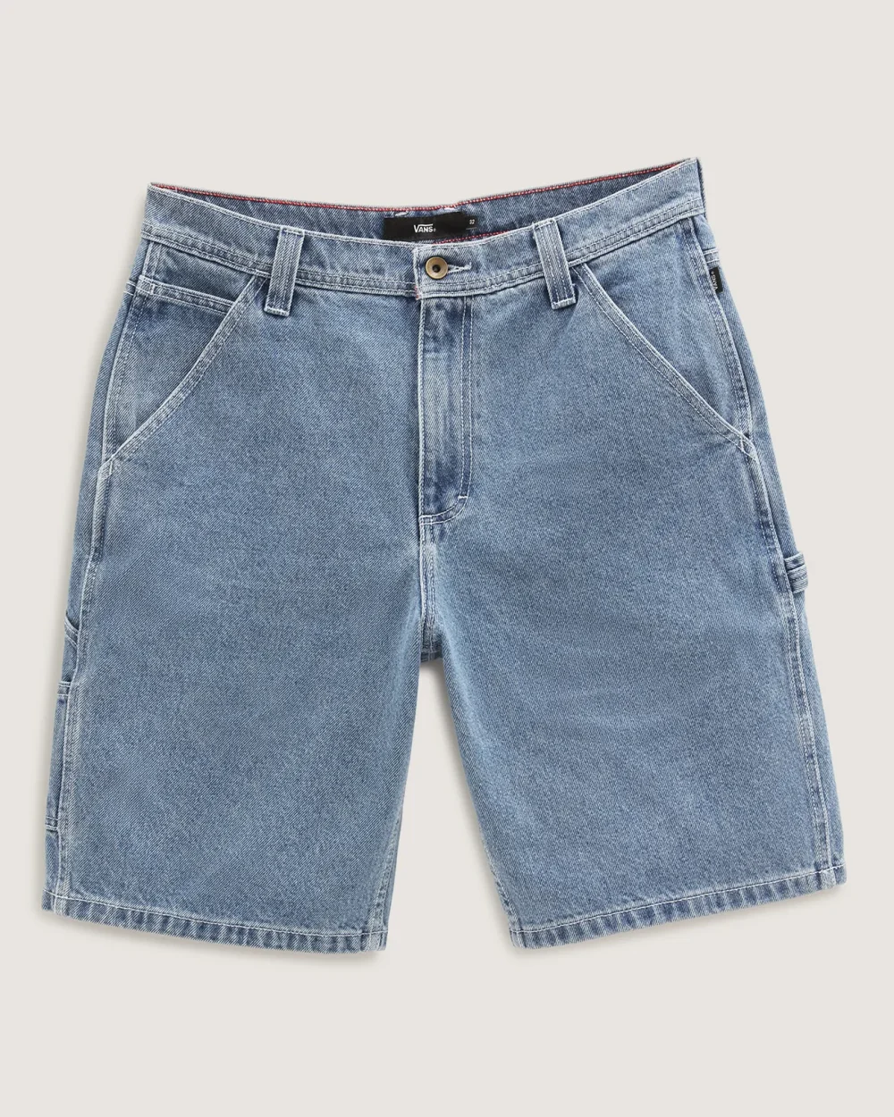 VANS - מכנסיים קצרים Drill Chore Loose Denim – VA7S4S7W6 – stone-wash – 4