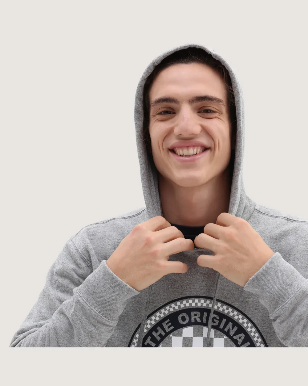 VANS - קפוצ'ון Circled Checker – VA7S8B02F – cement-heather – 2