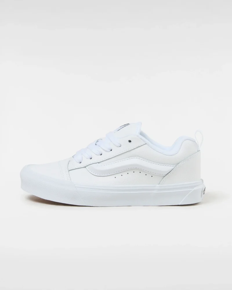 VANS - נעלי סניקרס Knu Skool – V009QCW00 – leather-true-white – 1