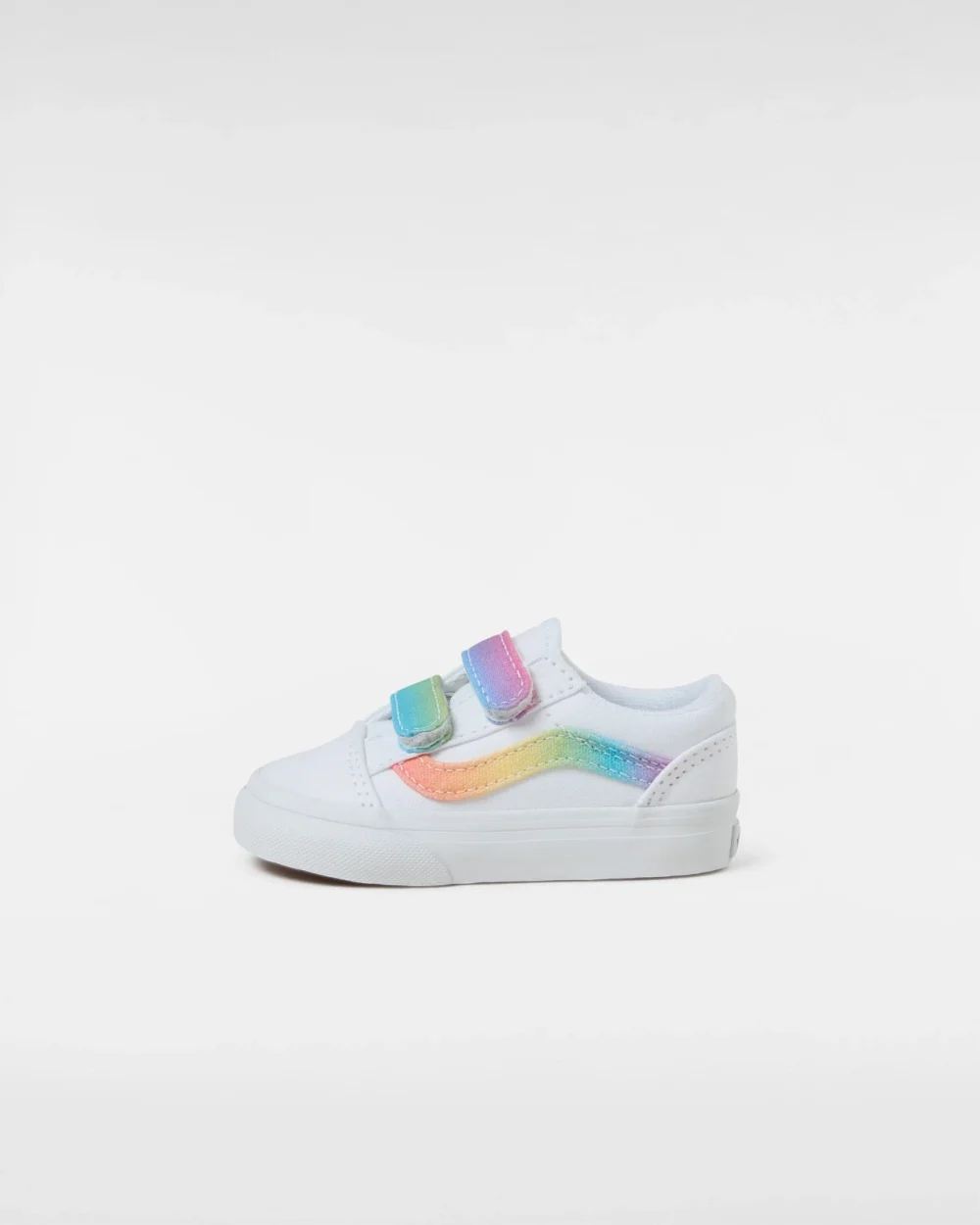 VANS - נעלי תינוקות Old Skool V – V009RCAHP – rainbow-true-white-multi – 1