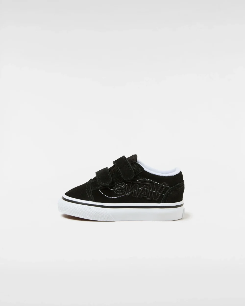 VANS - נעלי תינוקות Old Skool V – V00CPZBLK – embroidered-logo-black – 1