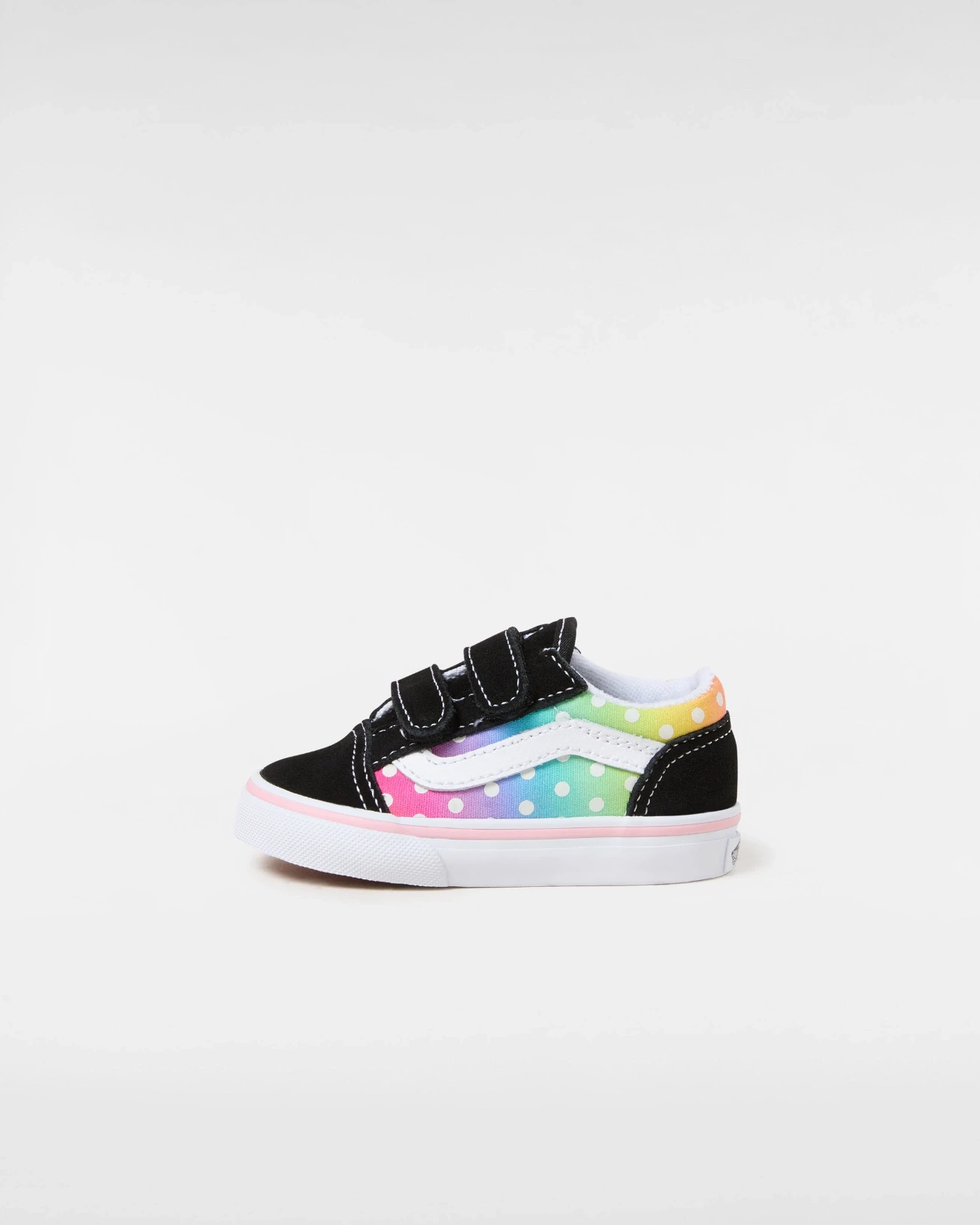 VANS - נעלי תינוקות Old Skool V – V00CPZBOQ – glow-rainbow-black-multi – 1