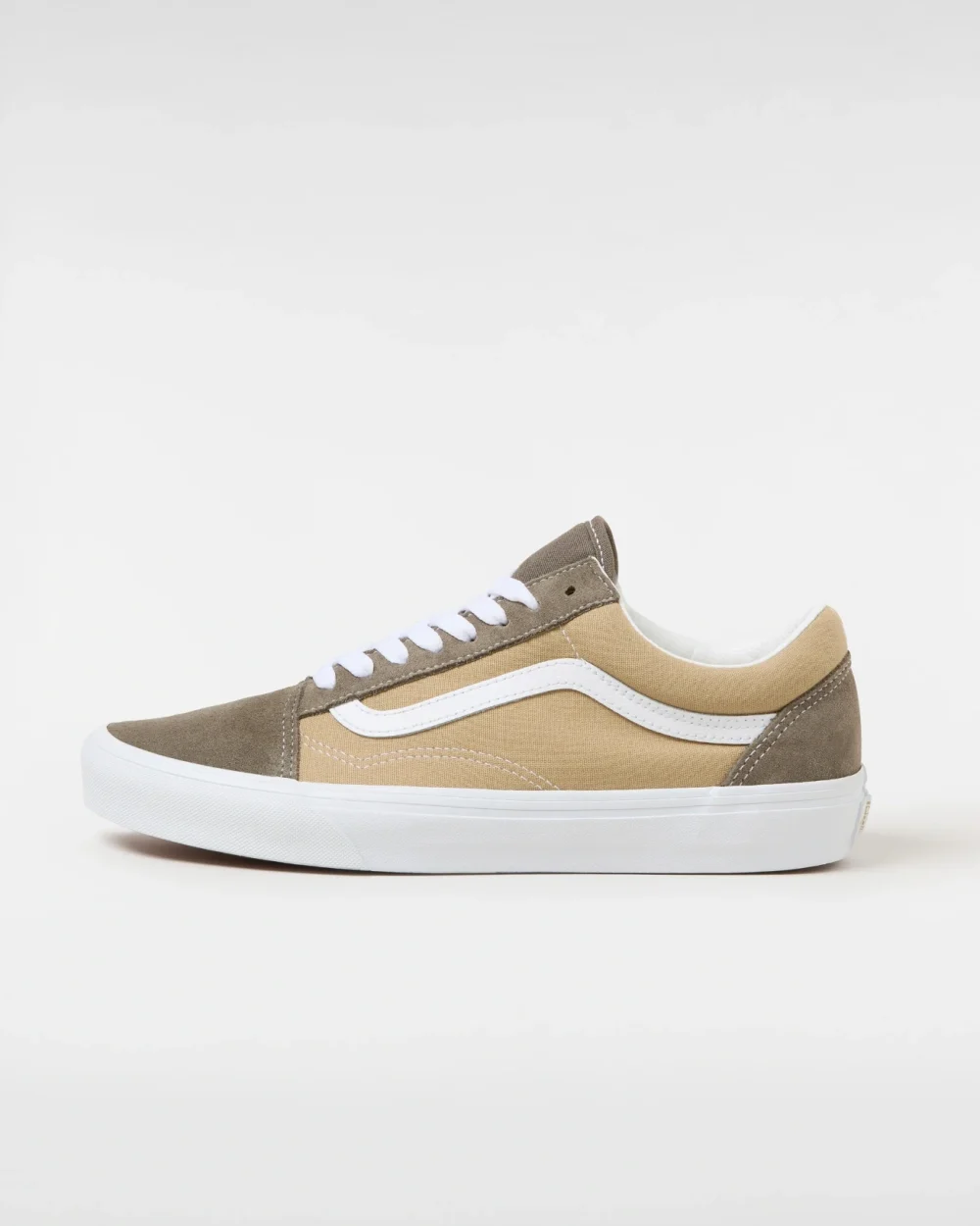 VANS - נעלי סניקרס Old Skool – V00CT8BRO – canvas-suede-block-brown – 1
