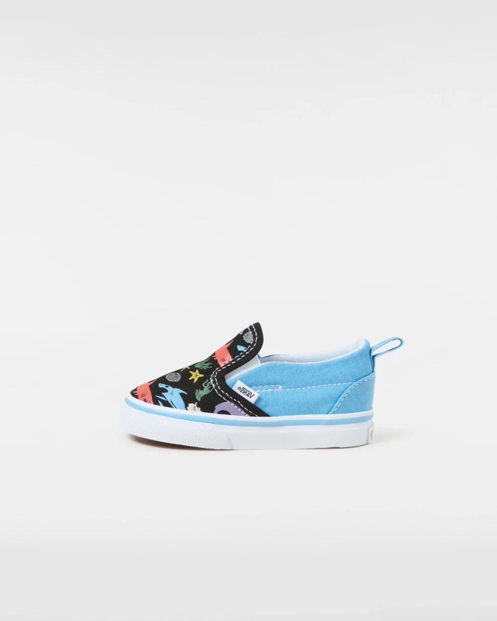 VANS - נעלי תינוקות Slip-On V – V00D0TBER – glow-sharks-blue-multi – 1