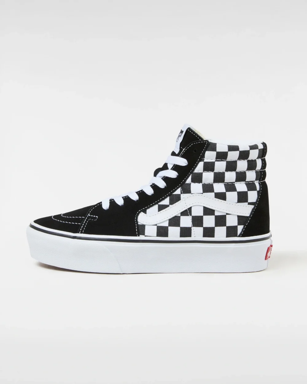 VANS - נעלי פלטפורמה Sk8-Hi Platform 2.0 – VA3TKNQXH – checkerboard-true-white – 1