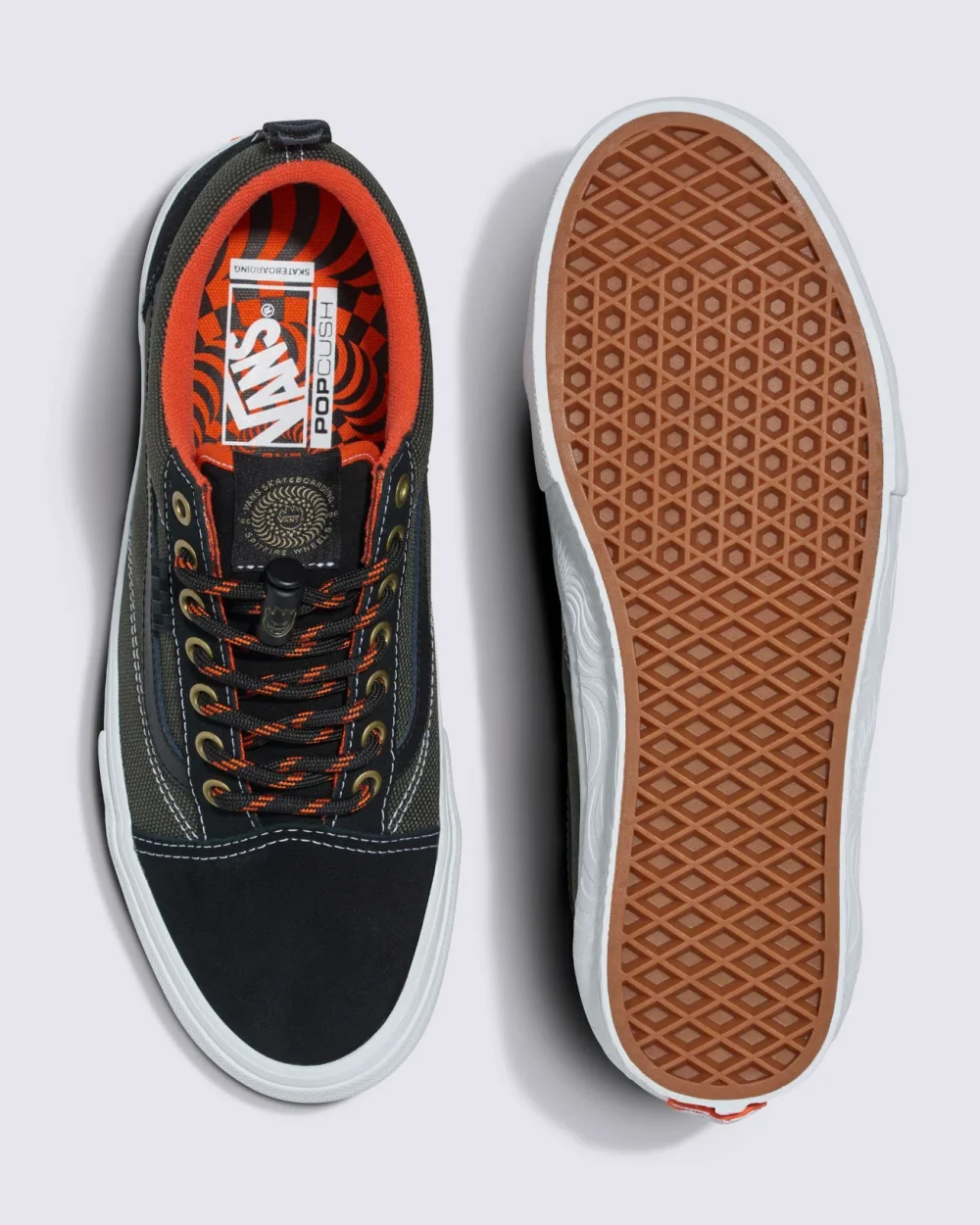 VANS - נעלי סקייט Skate Old Skool – VA5FCBBFM – spitfire-black-flame – 2