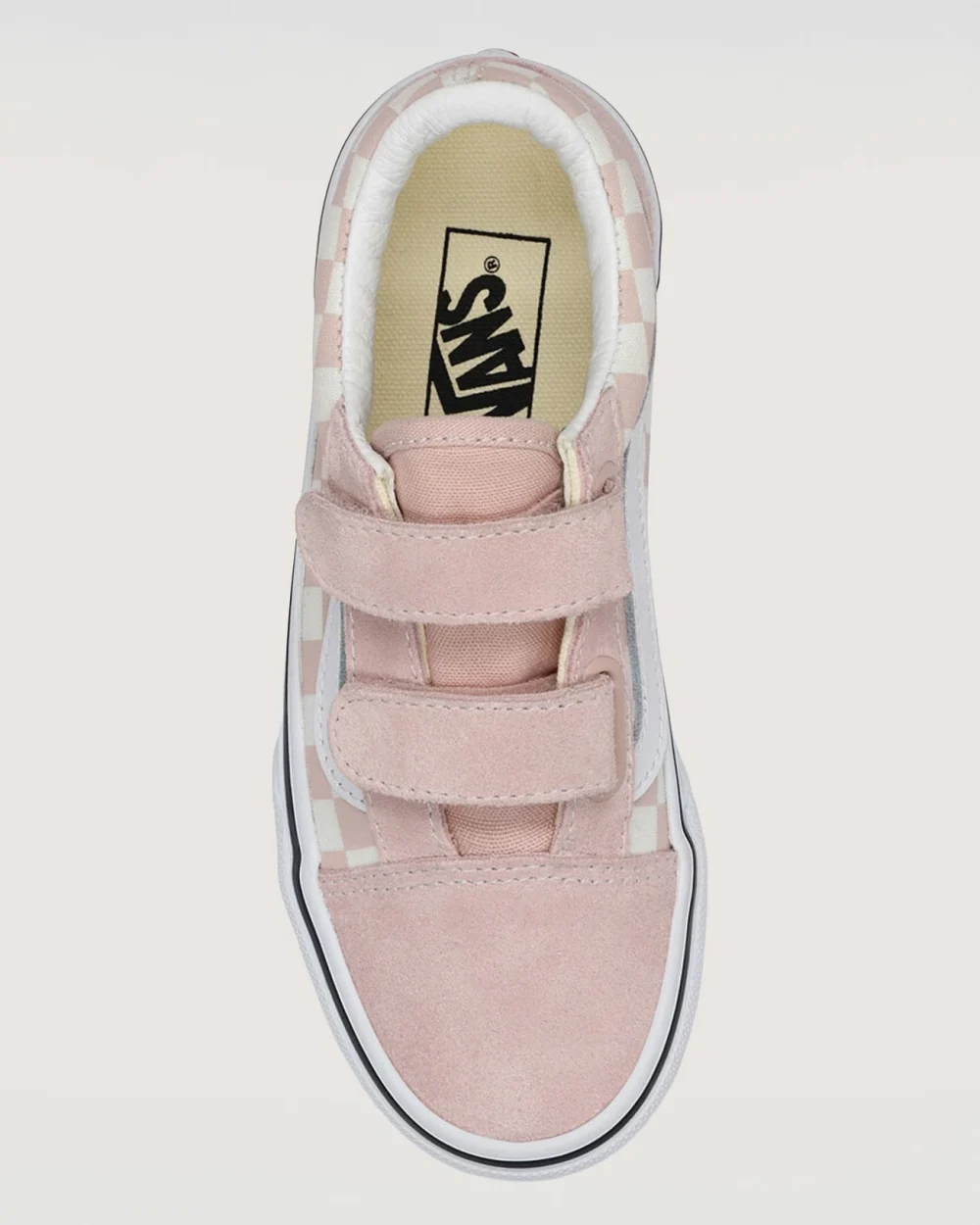 VANS - סניקרס ילדים Old Skool V – V00CYAO3N – color-theory-checkerboard-sepia-rose – 1