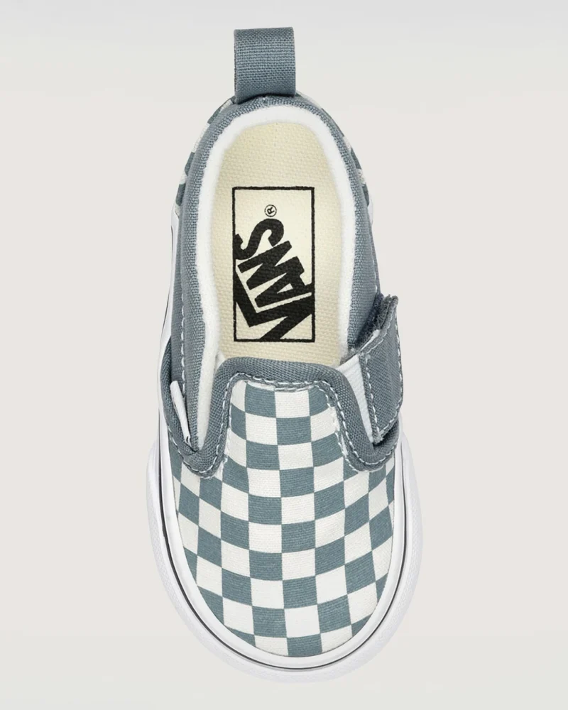 VANS - נעלי תינוקות Slip-On V – V00D0SRV2 – color-theory-checkerboard-stormy-weather – 1