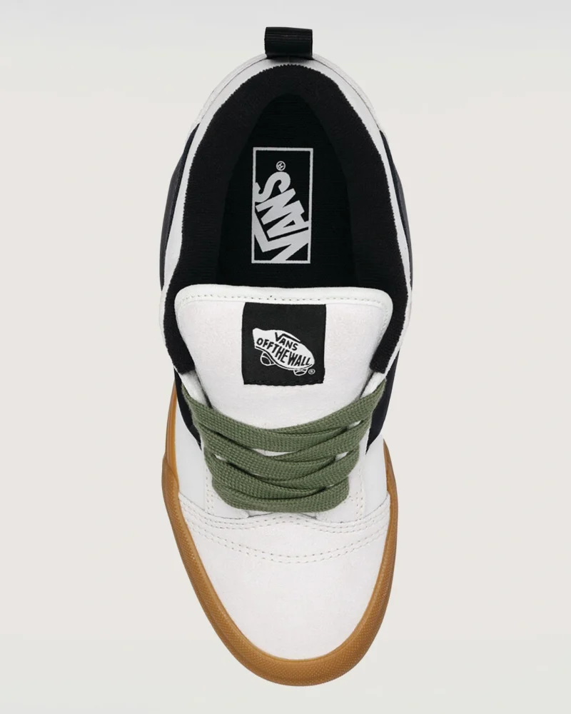 VANS - נעלי סניקרס Knu Skool – V00D6ZYB2 – gum-white-black – 1