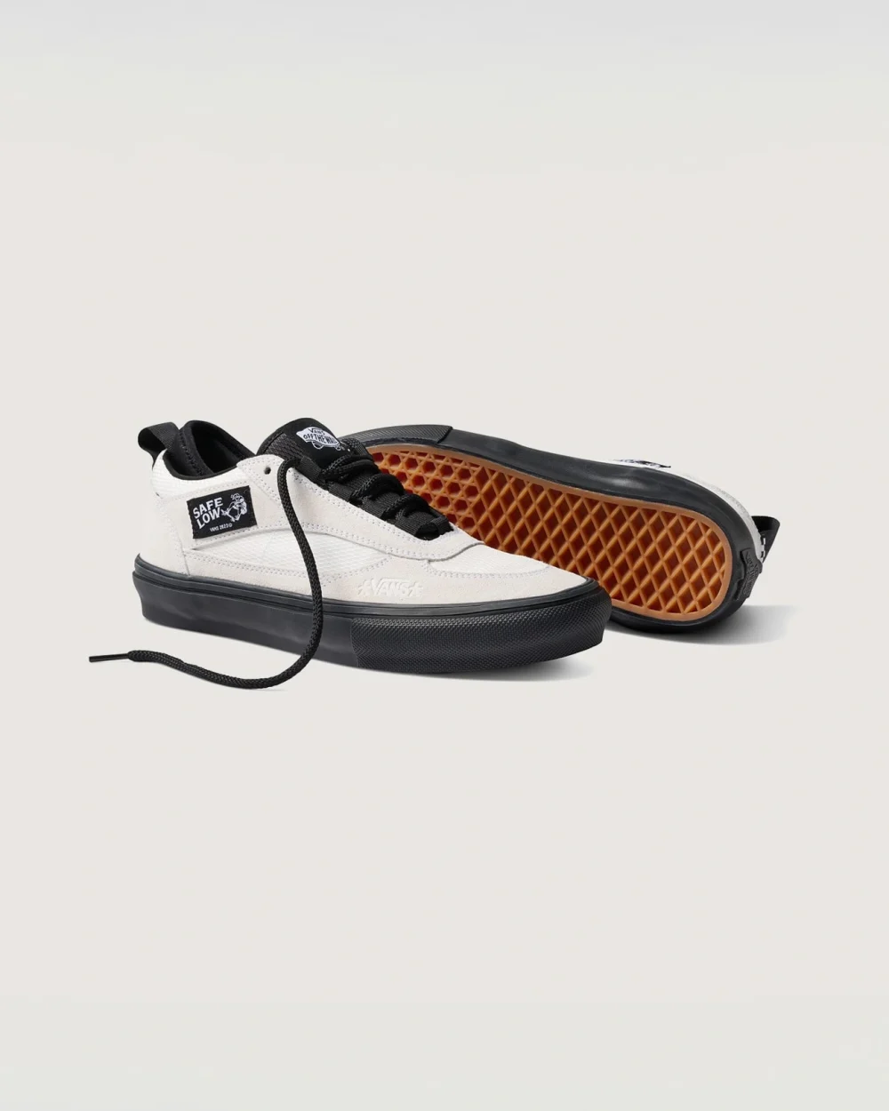 VANS - נעלי סקייט Skate Safe Low – V00EEHBWI – atiba-bone-white-black – 3