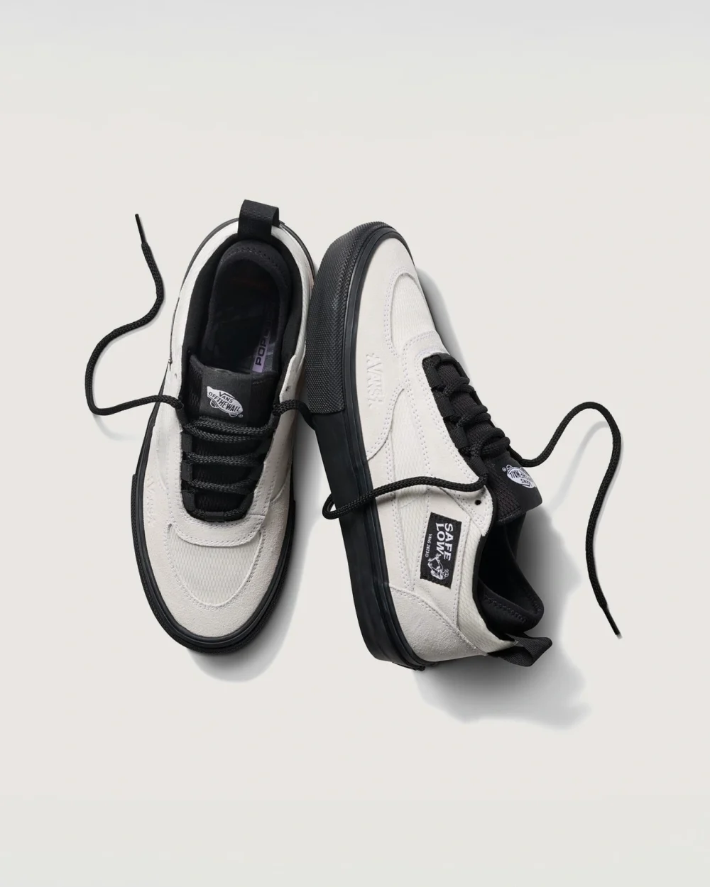 VANS - נעלי סקייט Skate Safe Low – V00EEHBWI – atiba-bone-white-black – 2