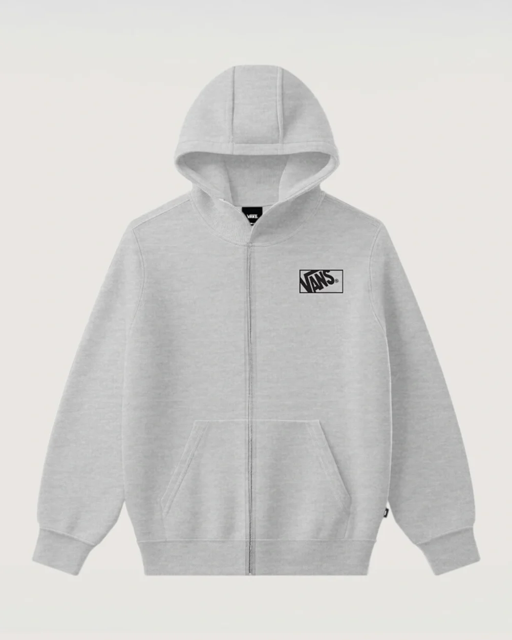 VANS - קפוצ'ון נוער Blocked Box Full Zip – V00RBN1QI – light-grey-heather – 1