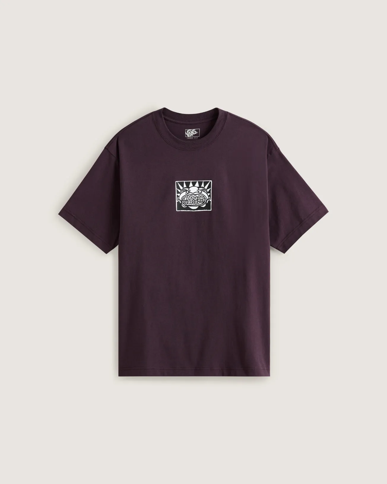 VANS - טי שירט Vans Mouf Loose Fit – V00RD8EMS – dark-port – 1