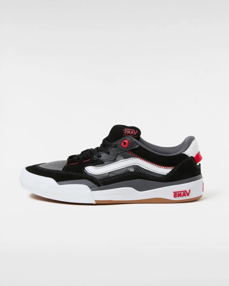 VANS - נעלי סקייט Skate 2 Wayvee – V00D5DBWT – black-white-red – 1