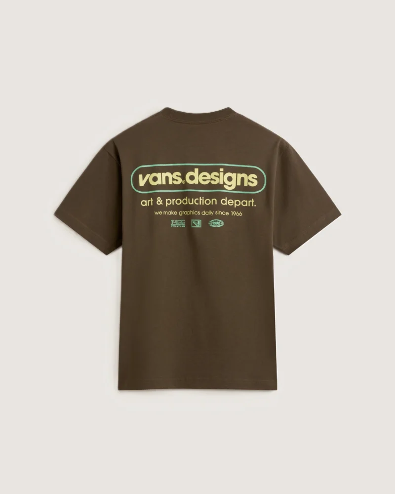 VANS - טי שירט Art Production – V00PBVEMP – coal-brown – 1