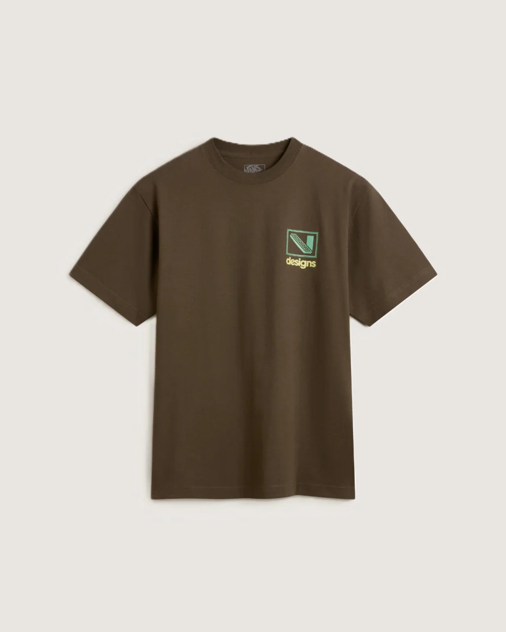 VANS - טי שירט Art Production – V00PBVEMP – coal-brown – 1