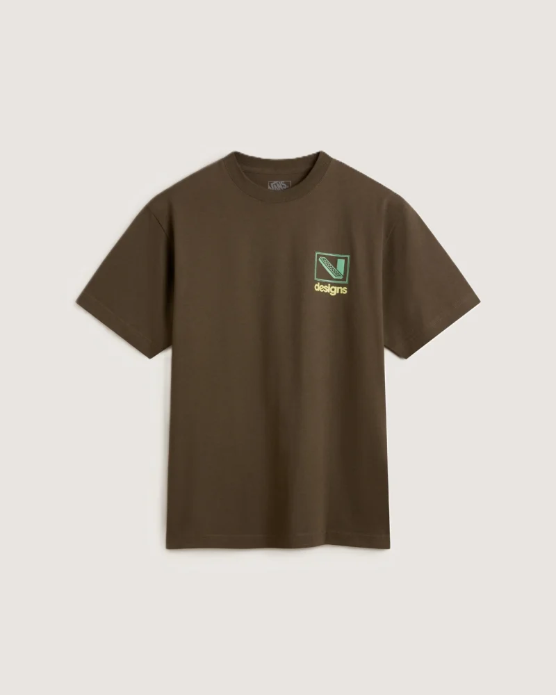 VANS - טי שירט Art Production – V00PBVEMP – coal-brown – 1