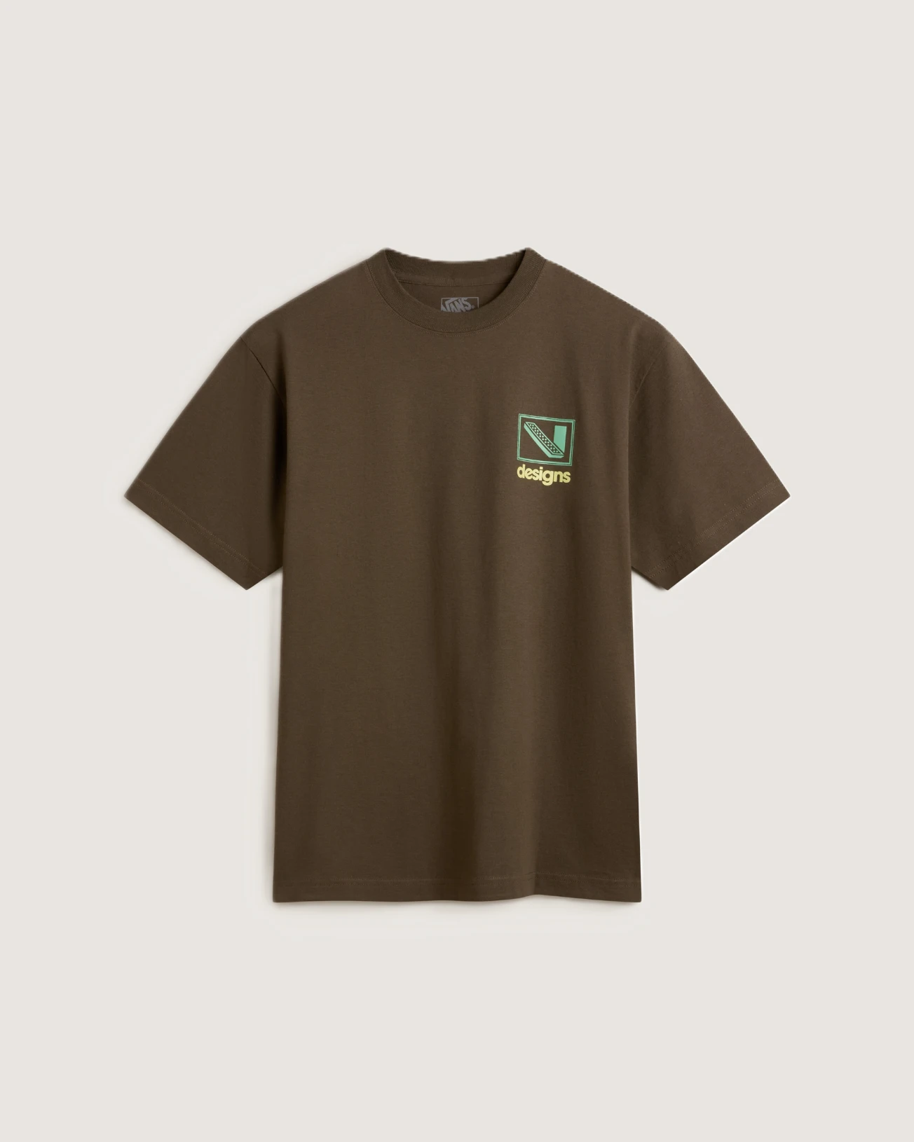 VANS - טי שירט Art Production – V00PBVEMP – coal-brown – 1