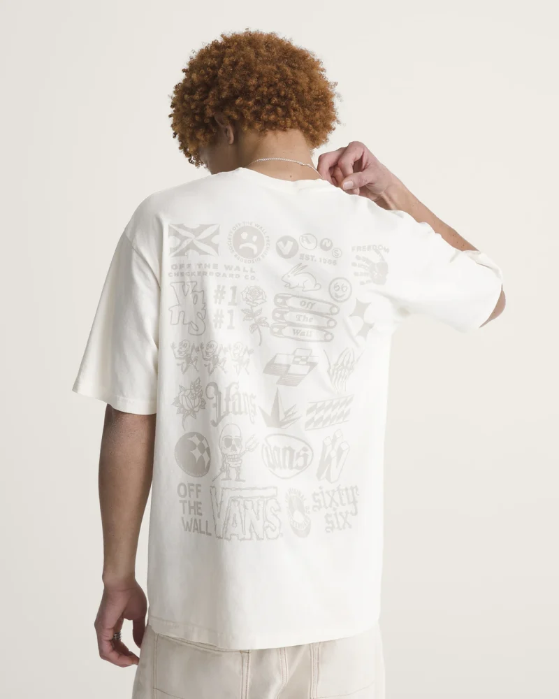 VANS - טי שירט Mixed Lot – V00PCWFS8 – marshmallow – 2