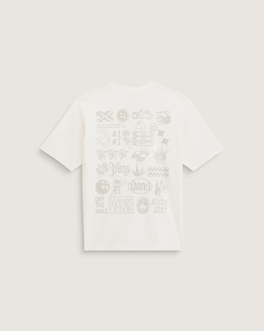 VANS - טי שירט Mixed Lot – V00PCWFS8 – marshmallow – 1
