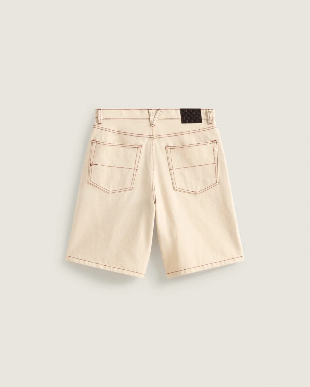 VANS - מכנס ג'ינס קצר Check-5 Baggy – V00C9VGCF – natural-seed – 1