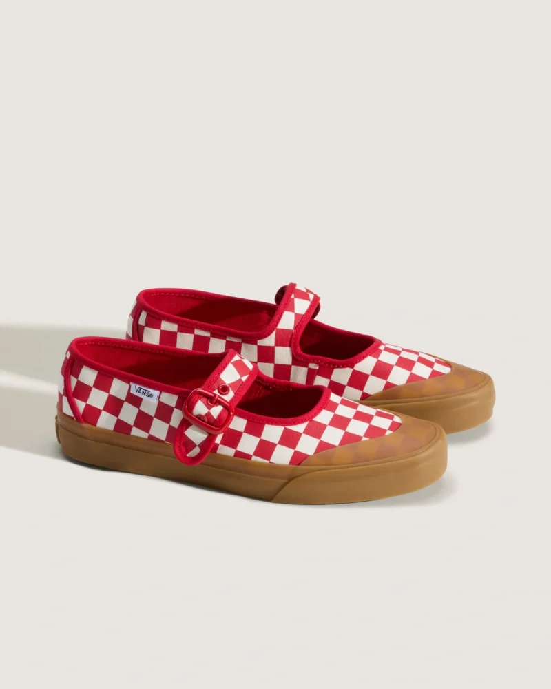 VANS - נעלי סניקרס Mary Jane – V00CRRY52 – checkerboard-red-white – 1