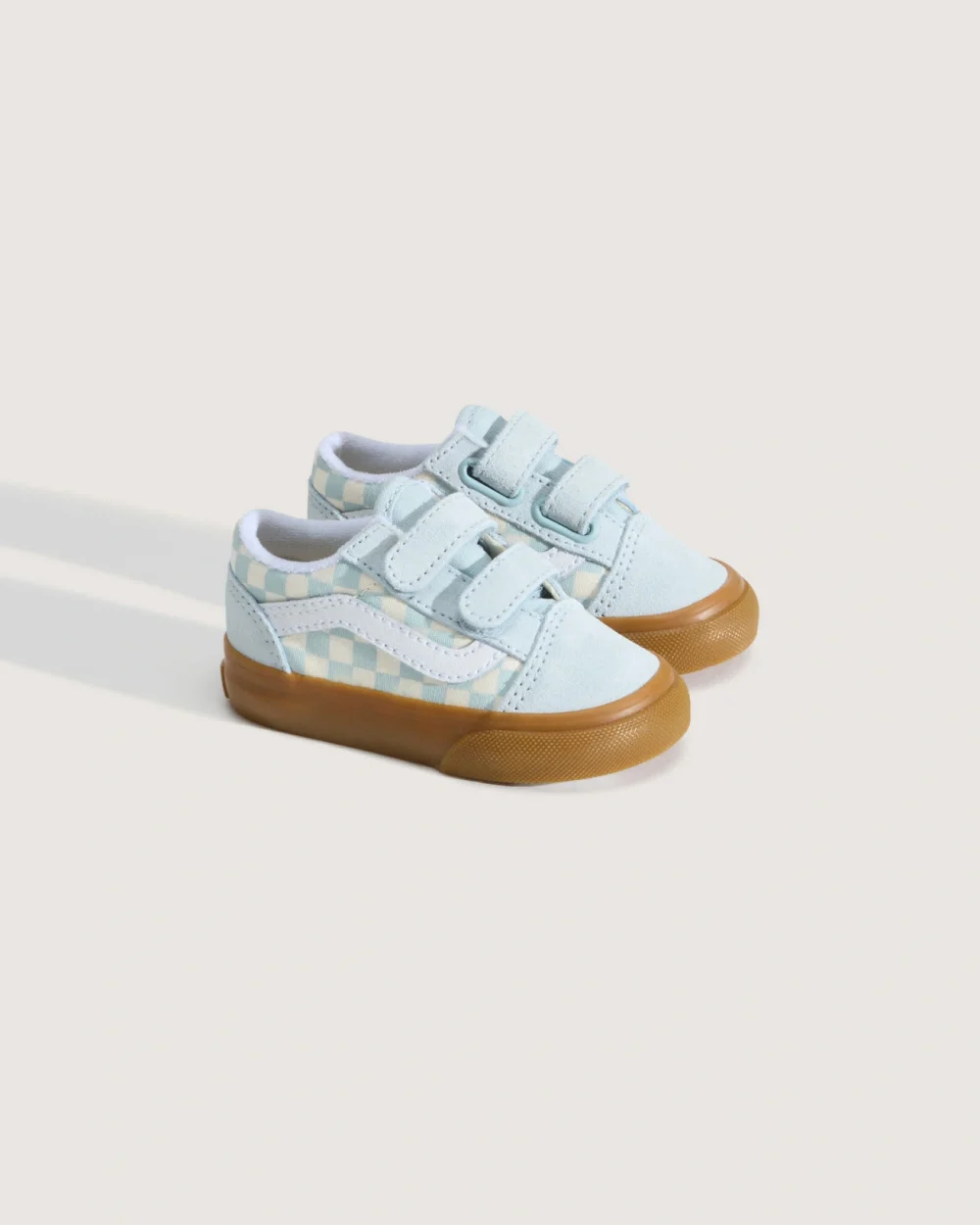 VANS - נעלי סניקרס לתינוקות Old Skool V  (1-4 שנים) – V00CTGFOA – gum-check-dawn-mist – 1