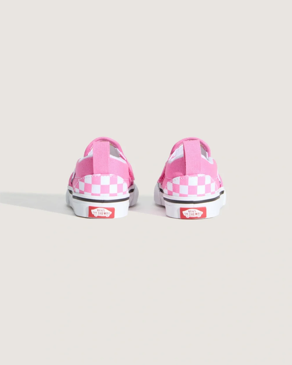 VANS - נעלי סניקרס לתינוקות  Classic Slip-On V   (1-4 שנים) – V00D0SFRQ – checkerboard-pink-fizz – 3