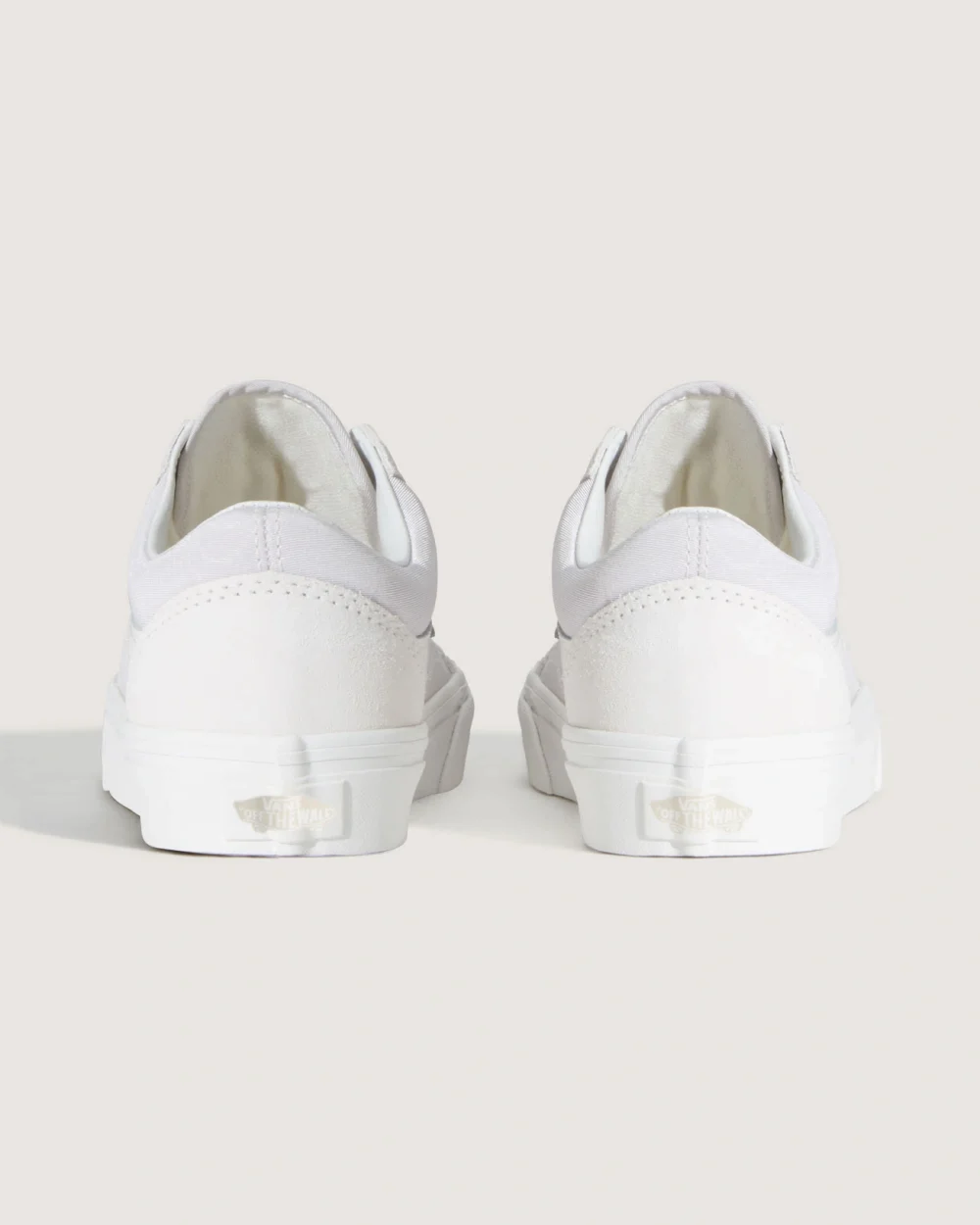 VANS - נעלי סניקרס Old Skool – V00D6WJVY – satin-moire-blanc-de-blanc – 3