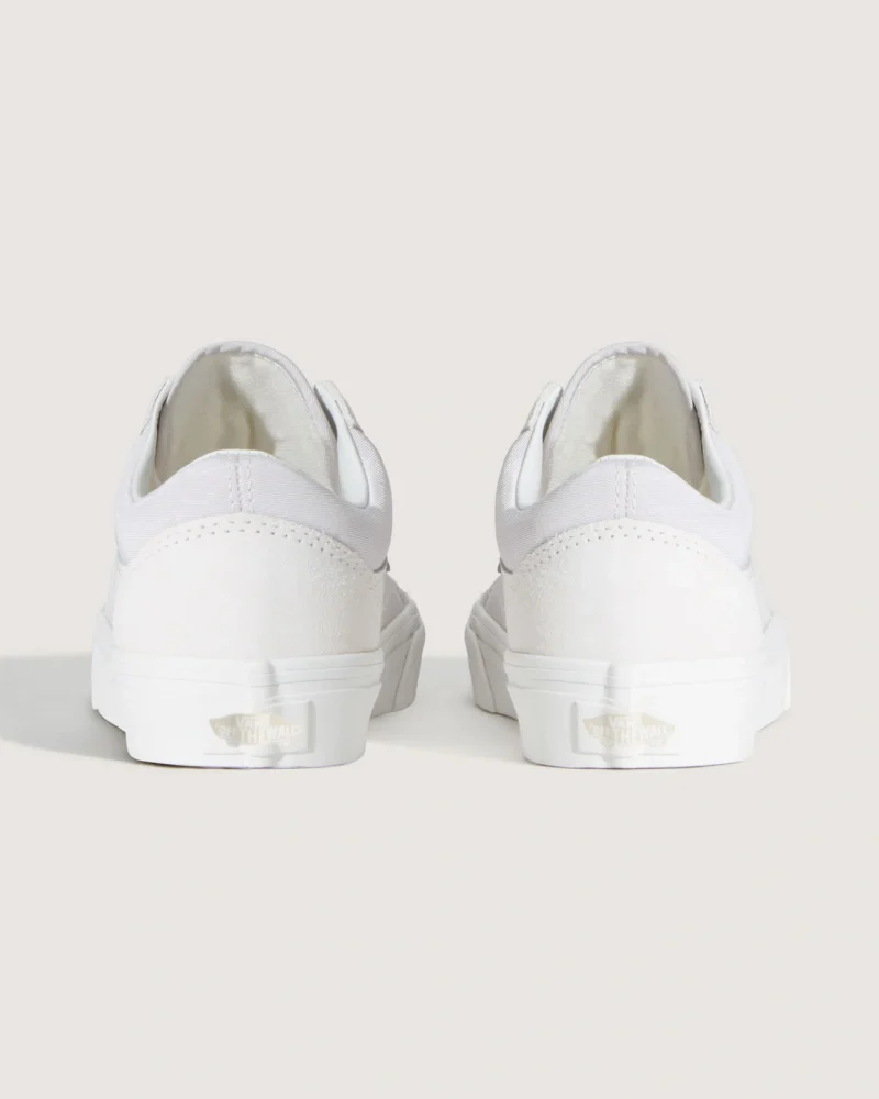 VANS - נעלי סניקרס Old Skool – V00D6WJVY – satin-moire-blanc-de-blanc – 3